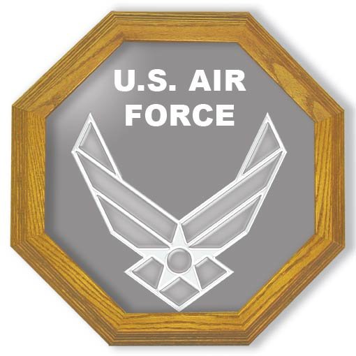 20" United States Air Force Emblem (contemporary) Etched Wall Mirror