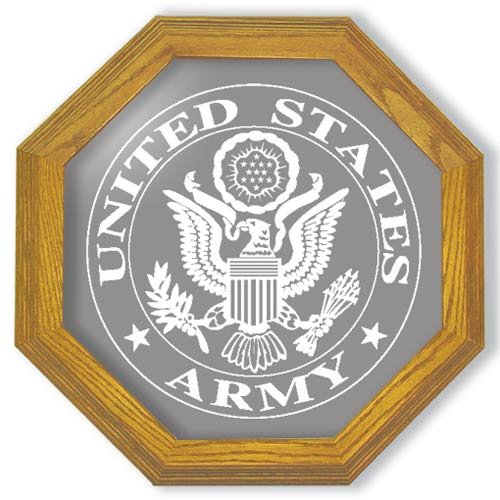 20" United States Army Emblem Etched Wall Mirror