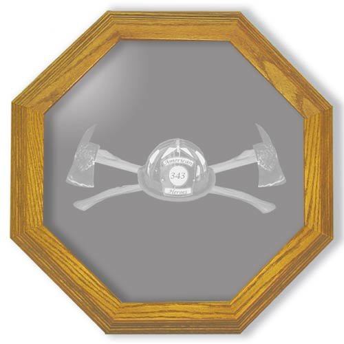 28" Axe 343 Firefighter's Etched Wall Mirror