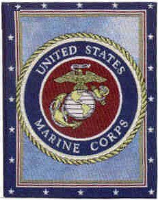 17"x13" Cotton United States Marines Banner