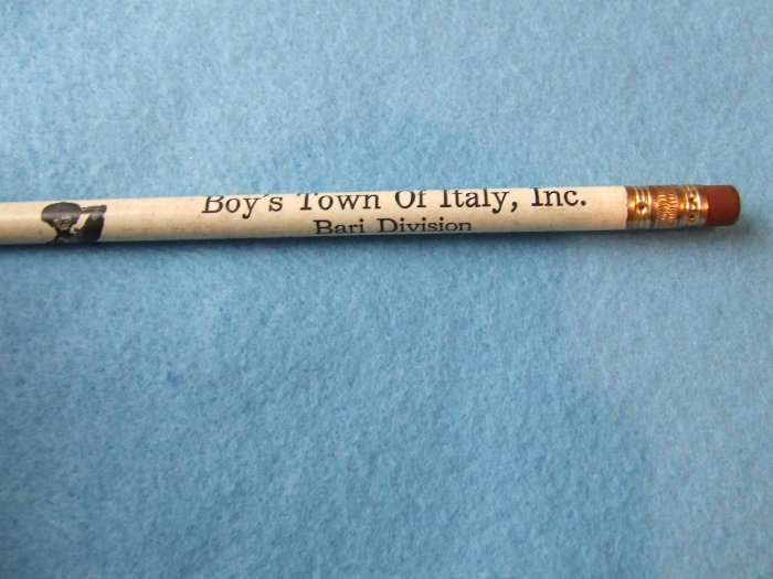 Wood Pencil "Bari Division" Boys Town Of Italy, NY