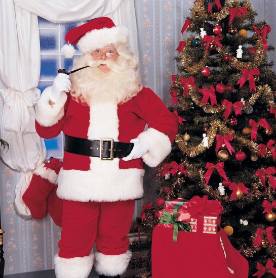 2392 XL Deluxe Santa Suit with Wig n Whisker Size 50-56