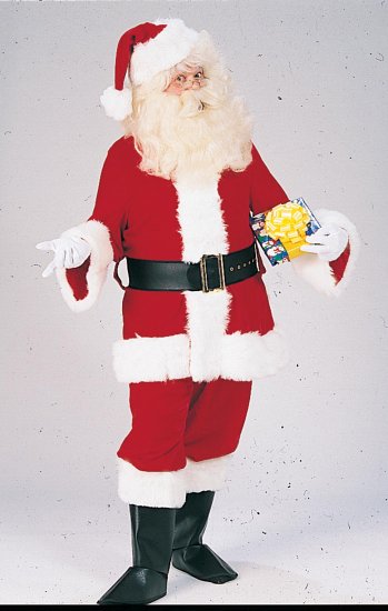 2353 Velveteen Deluxe Santa Suit - Size 40 - 48