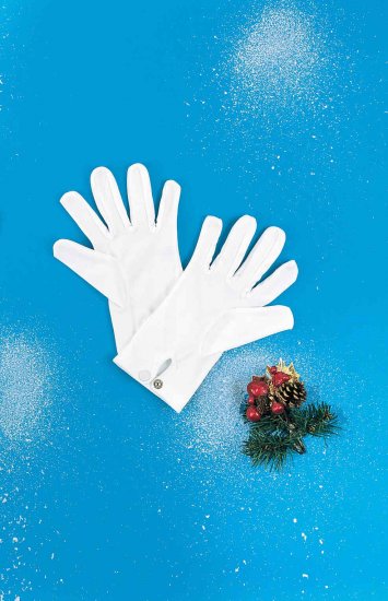 335W White Santa Gloves