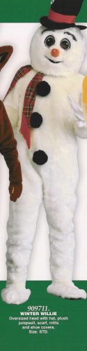 909711 Winter Willie Adult Mascot Snowman Costume