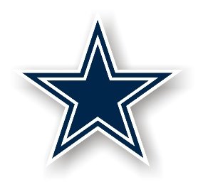 Dallas Cowboys 12" Car Magnet