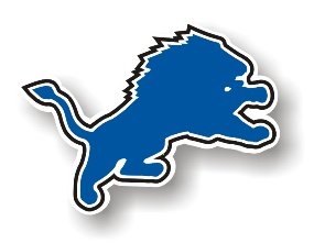 Detroit Lions 12" Car Magnet