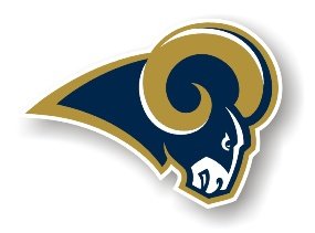 Saint Louis Rams 12" Car Magnet