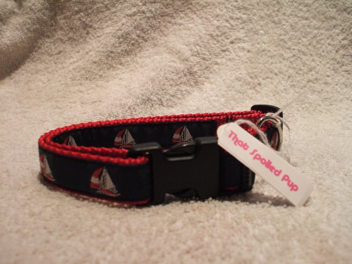 Small Sailboat Dog Collar