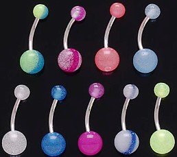 UV GLOW BELLY RINGS