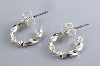Silvertone Hoop Earrings