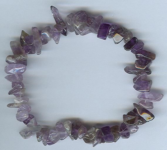 Genuine Amethyst Freeform Bracelet