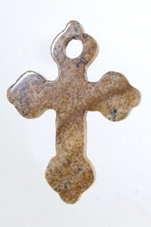 Leopard Jasper Cross Pendant