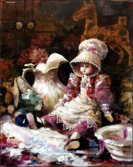 Lithograph Today's Tomorrows Doll Art Prints Wall Hanging Home Decorating