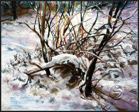 Elizabeth's Rabbit Recluse Landscape Art Prints Seasonal Winter Decor