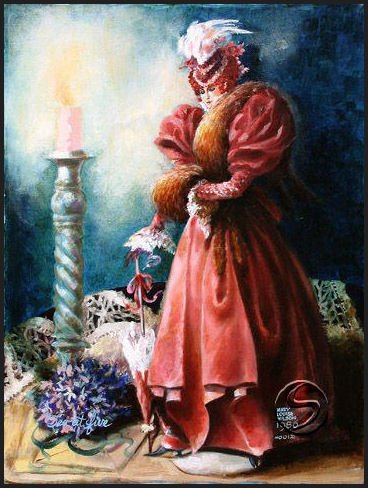 Tea At 5 Contemporary Woman Art Print Wall Decorating 16"x20"