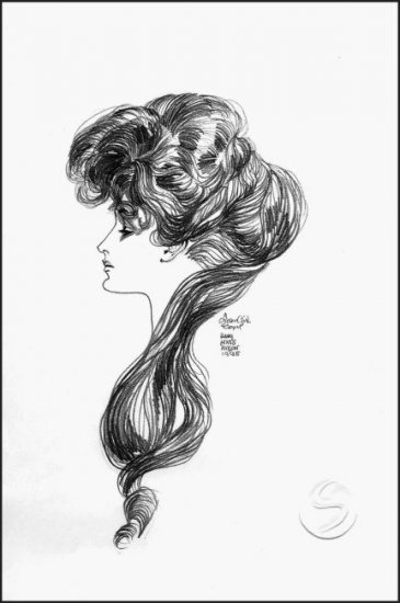 Gibson Girl Contemporary Woman Art Print Wall Decor 12"x16" Posters