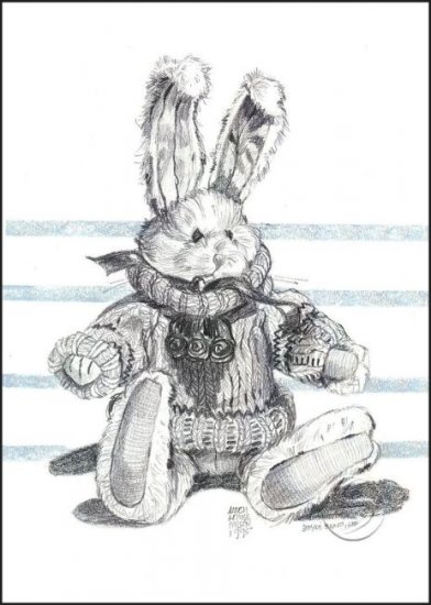 Boyd's Bears Rabbit Doll Toy Art Prints Wall Hanging Home Decor 12"x16" Posters