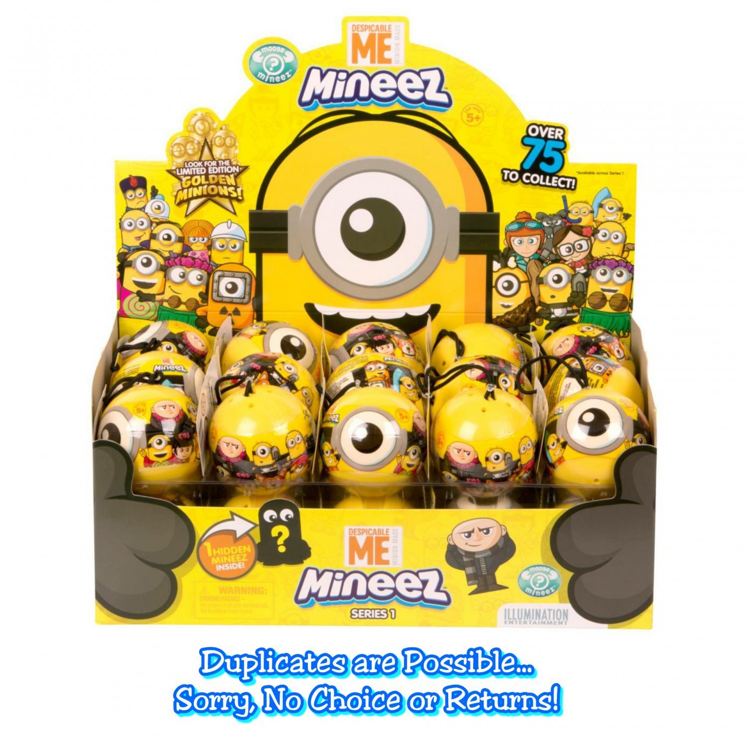 Despicable Me Minion Made Mineez Mystery Blind Pack 15 Sealed Balls By