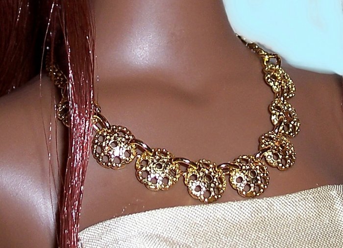 Gold Medallion set - Fashion Doll Jewelry