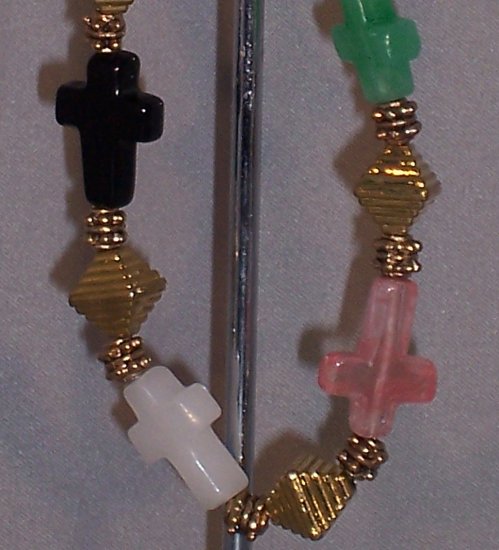 Colors of Faith Cross bracelet