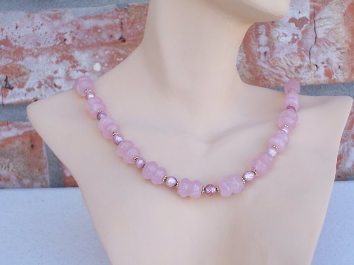 Rose quartz necklace