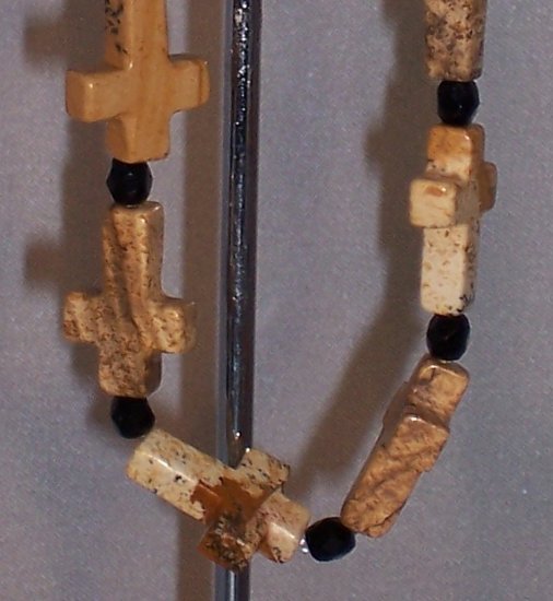 Sandstone crosses - Faith Bracelet