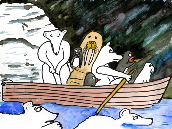 paddle! paddle swim! swim!