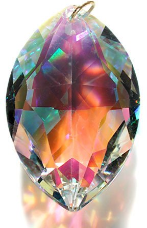 Huge 50mm AB SWAROVSKI Marquis Austrian Crystal Prism