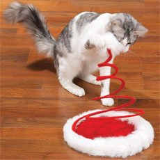 Santa Paws Hat Cat Toy