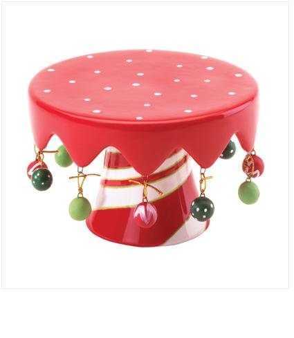 CHRISTMAS CAKE STAND HOLDER