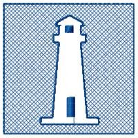 Embossed Lighthouse Design