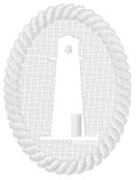 Embossed Lighthouse With Rope Trim Design