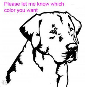 Labrador Retriever - custom vinyl graphic 5x5 inch