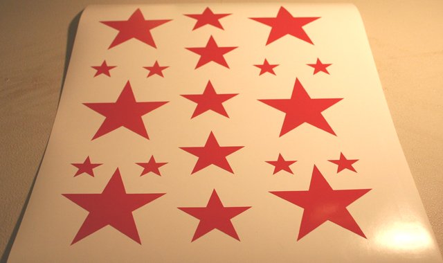 19 Stars - custom vinyl graphics
