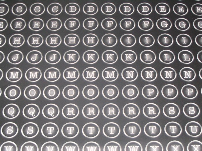 Typewriter Alphabet