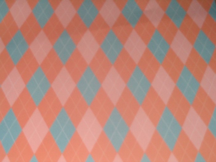 Fashion Coral Argyle Sweater