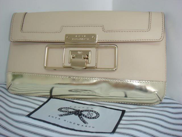 Anya Hindmarch Spider Leather Clutch - Ivoire