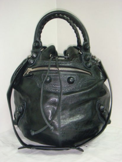 Balenciaga Bucket Bag - Black (Black Hardware)