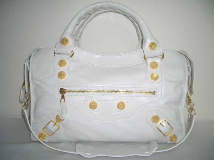 Balenciaga Giant City - White (w/ Gold Hardware)