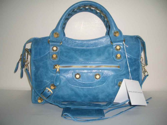 Balenciaga Giant City - Blue (w/ Gold Hardware)