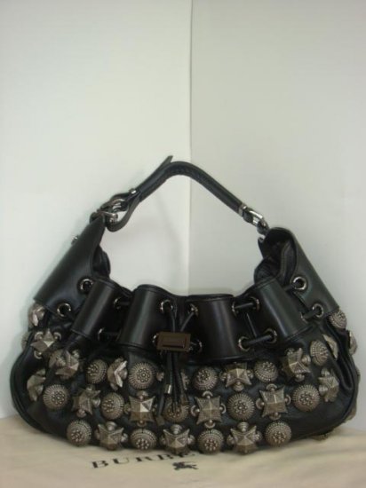 Burberry Warrior Tote - Black (w/ gunmetal hardware)