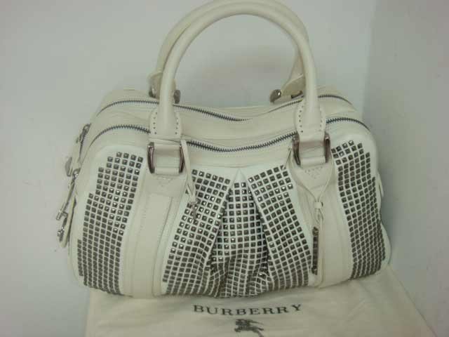 Burberry Nella Knight Satchel - Ivoire (with gunmetal hardware)