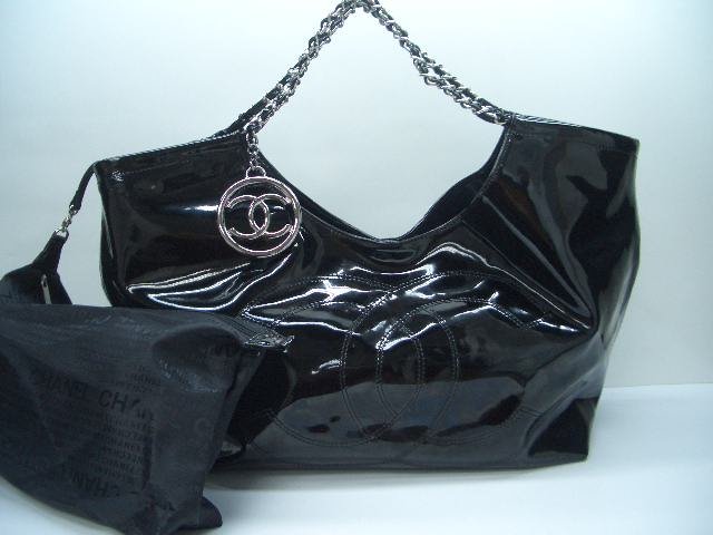 Chanel Coco Cabas Tote - Black Patent