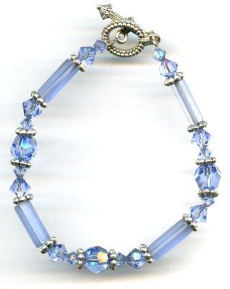 Lt. Sapphire Crystal Bracelet