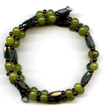 Earth Tone Magnetic Wrap Bracelet/Anklet/Necklace