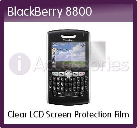 Clear LCD Screen Protection Film for the RIM BlackBerry 8800