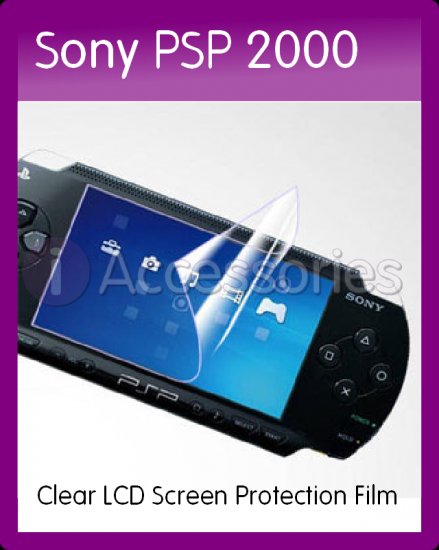 Clear LCD Screen Protection Film for the Sony PSP 2000