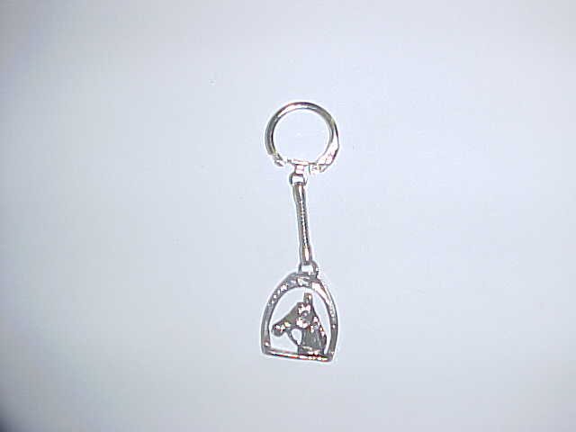 Keyring - Horse in stirrup