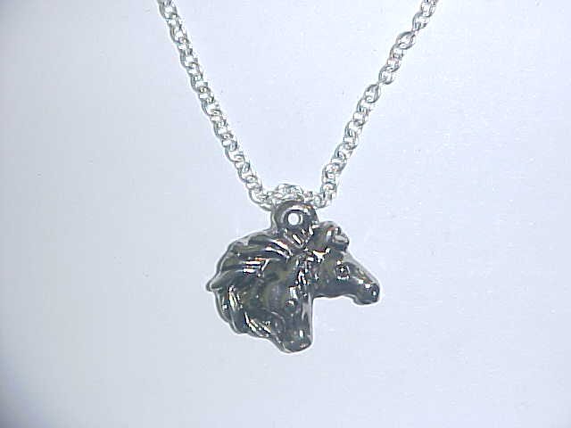 Necklace - Two horse heads